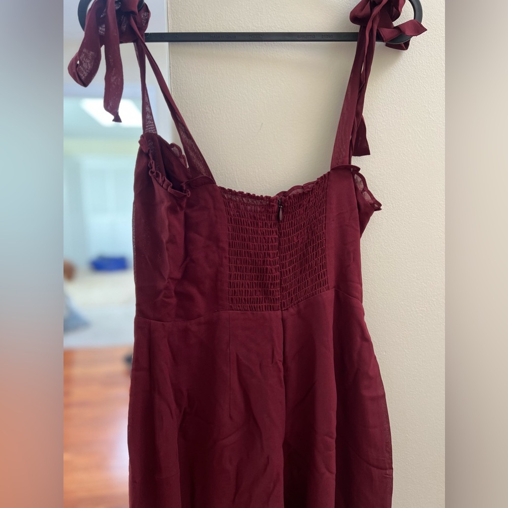 Reformation Alfred Red Jumpsuit 2P - Picture 12 of 12